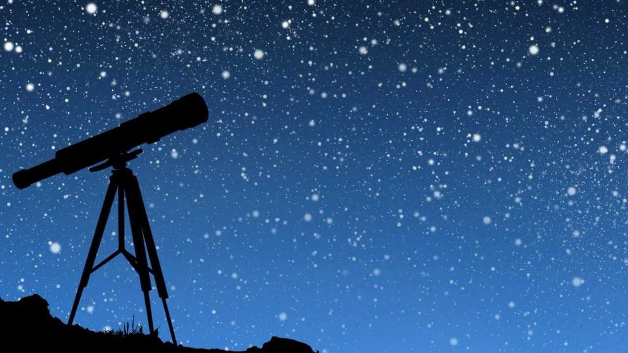 telescope pointed to the stars